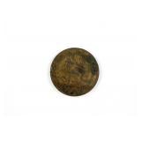 1870 Spain 10 Centimos Copper Coin