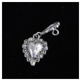 Vintage 925 Sterling Silver Heart Pendant