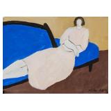 Gouache Paper Signed Milton Avery Charles Egan NY