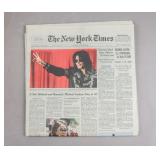 2009 New York Times Michael Jackson Death Edition