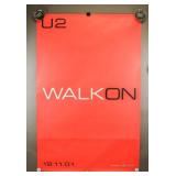 2001 U2 Walk On Single Original Promo Poster
