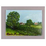 French Oil on Board Signed Claude Monet