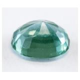 6.90ct Oval Cut Green Sapphire GGL Certificate
