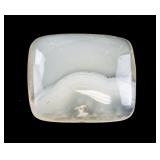 Rectangular White Marbling Gemstone