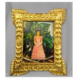 Mexican Oil on Canvas Signed Frida Kahlo