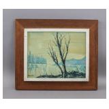 Vintage Canadian Oil on Board Signed C.K.
