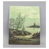 Canadain Oil on Board Signed AL. J. Dube 