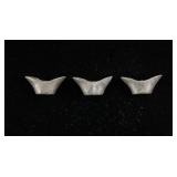 Chinese Qing Treasury Sycee Ingots 3pc