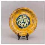 Chinese Tang Style Sancai Earthenware Plate