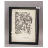 Lithogrpah on Paper Signed Dali w/ Cert 