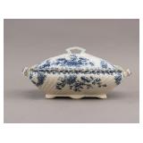 Vintage British Blue & White Porcelain Tureen Lid