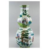 Chinese Wucai Porcelain Double Gourd Vase