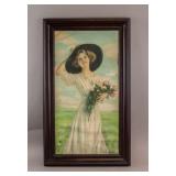 American Litho on Paper Signed Ruth Ford Harper