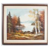 American Oil on Canvas Signed Benson