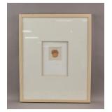American Specimen on Fabric Signed Sarah Feather