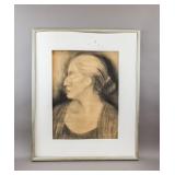 Vintage Canadian Charcoal on Paper Unsigned