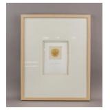 American Specimen on Fabric Signed Sarah Feather