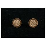 Vintage Michael Kors Gemstone Stud Earrings
