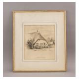 Charcoal on Paper Signed G. H. Loezeman 
