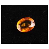 Loose Oval Cut Golden Yellow Gemstone