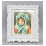 Lithograph on Paper Sarah in a Green Bonnet