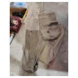 military bags and misc basket