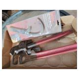 2 pipe wrenches one is rigid