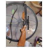 cross bow and arrows