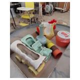 Vases, Small Tupperware cups and more