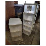 2 plastic storage items