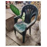 2 plastic chairs