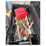 Plastic box full of tools 13 x 36 x 18