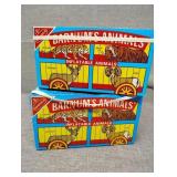 Two boxes of inflatable toy Barnum Bailey