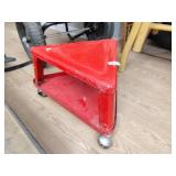 Metal shop rolling chair