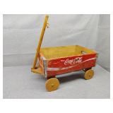 Coca-Cola crate wood wagon