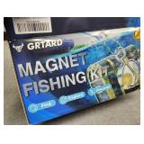 Magnet fishing kit. Magnet, hook, rope