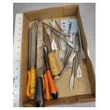 Files, wood drill bits