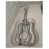 Guitar shaped CD holder with stand