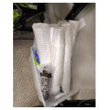 Plastic, styrofoam cups