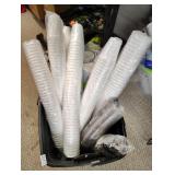 Plastic and styrofoam cups