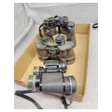 3 pairs of binoculars
