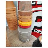 10 clay pots different sizes