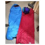 Marlboro and North face sleeping bags