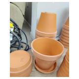 Clay pots seven pots, seven bases