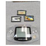 Game boy advance with three games untested
