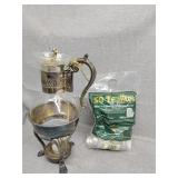 Coffee maker and tea candles