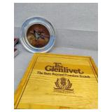 Whiskey box and glass centered duct plate