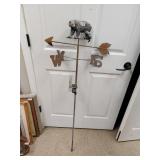 Weathervane with ground stake