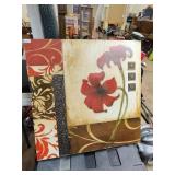 Flower canvas no ship 36x36