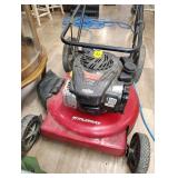 22-in push mower missing air cleaner untested